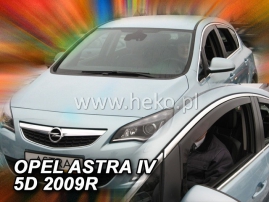 Deflektory na Opel Astra J sedan/hatchback, 4/5-dverová, r.v.: 2009 - 2015 (25383)