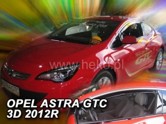 Deflektory na Opel Astra J GTC, 3-dverová, r.v.: 2012 - (25337)