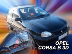 Deflektory na Opel Corsa B, 3-dverová, r.v.: 1993 - 2001 (25305)