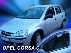 Deflektory na Opel Corsa C, 5-dverová, r.v.: 2000 - 2006 (25345)