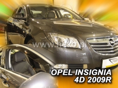 Deflektory na Opel Insignia, 4/5-dverová, r.v.: 2009 - 2017 (25379)