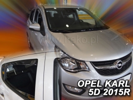 Deflektory na Opel Karl, 5-dverová (+zadné), r.v.: 2015 - (25390)