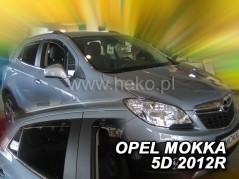 Deflektory na Opel Mokka, 5-dverová (+zadné), r.v.: 2012-2019 (25387)