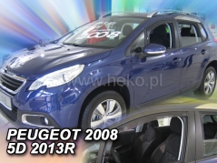 Deflektory na Peugeot 2008, 5-dverová, r.v.: 2013-2019 (26151)