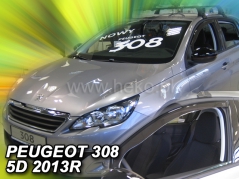 Deflektory na Peugeot 308 II, 5-dverová, r.v.: 2013-2021 (26153)