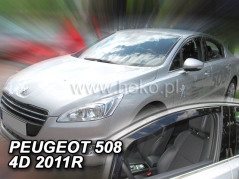 Deflektory na Peugeot 508, 4/5-dverová, r.v.: 2011 - 2018 (26143)