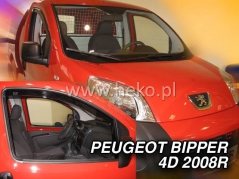 Deflektory na Peugeot Bipper, 4-dverová, r.v.: 2008 - (15160)