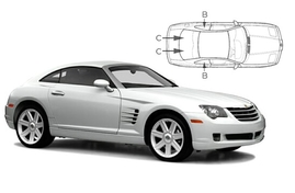 Slnečné clony na okná - CHRYSLER Crossfire (2003-2007) - Komplet sada (CHR-CROSS-2-A)