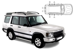 Slnečné clony na okná - LAND ROVER GROUP Discovery (1998-2004) - Komplet sada (LRO-DISC-5-A)