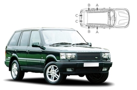 Slnečné clony na okná - LAND ROVER GROUP Range Rover (1994-2002) - Komplet sada (LRO-RROV-5-X)