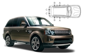 Slnečné clony na okná - LAND ROVER GROUP Range Rover Sport (2005-2013) - Komplet sada (LRO-RRS-5-A)