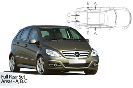 Slnečné clony na okná - MERCEDES-BENZ Serie B (2005-2011) - Komplet sada (MB-B-5-A)