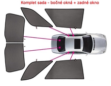 Slnečné clony na okná - VOLVO S40 (1995-2003) - Komplet sada (VOL-S40-4-A)