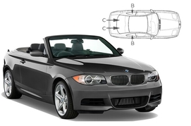 Slnečné clony na okná - BMW 1 Cabrio (2008-2014) - Komplet sada (BMW-1SER-C-A)