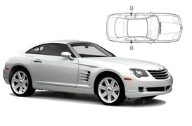 Slnečné clony na okná - CHRYSLER Crossfire (2003-2007) - Len na bočné stahovacie sklá (CHR-CROSS-2-A/18)