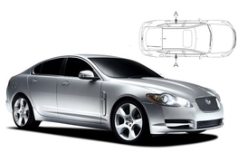 Slnečné clony na okná - JAGUAR XF sedan (2008-2015) - Len na bočné sťahovacie sklá (JAG-XF-4-AX/18)