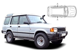 Slnečné clony na okná - LAND ROVER GROUP Discovery 5dv. (1989-1998) - Len na bočné stahovacie sklá (LRO-DISC-5-X/18)