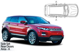 Slnečné clony na okná - LAND ROVER GROUP Evoque 5dv. (2011-2019) - Len na bočné stahovacie sklá (LRO-EV-5-A/18)