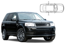 Slnečné clony na okná - LAND ROVER GROUP Freelander (2006-2015) - Len na bočné stahovacie sklá (LRO-FREE-5-B/18)