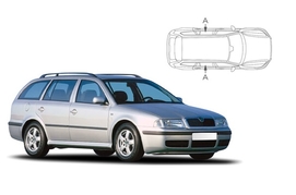 Slnečné clony na okná - SKODA Octavia I. Combi (1996-2004) - Len na bočné stahovacie sklá (SKO-OCTA-E-A/18)