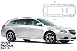 Slnečné clony na okná - OPEL Insignia kombi (2009-2017) - Len na bočné stahovacie sklá (VAU-INSI-E-A/18)