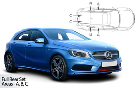 Slnečné clony na okná - MERCEDES-BENZ Serie A (2012-2018) - Komplet sada (MB-A-5-C)