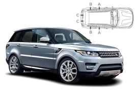 Slnečné clony na okná - LAND ROVER GROUP Range Rover Sport (2013-) - Komplet sada (LRO-RRS-5-B)