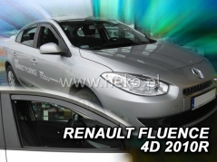 Deflektory na Renault Fluence, 4-dverová, r.v.: 2010 - (27126)