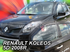 Deflektory na Renault Koleos, 5-dverová, r.v.: 2008 - 2016 (27170)