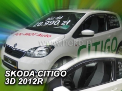 Deflektory na Škoda Citigo, 3-dverová, r.v.: 2012 - (31191)