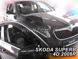 Deflektory na Škoda Superb II liftback/combi, 4/5-dverová, r.v.: 2008 - 2015 (28331)