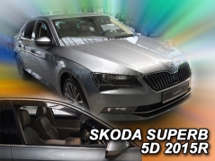 Deflektory na Škoda Superb III liftback, 5-dverová, r.v.: 2015 - (28345)