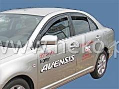 Deflektory na Toyota Avensis II T25 sedan/liftback, 4/5-dverová (+zadné), r.v.: 2003 - 2009 (29353)