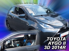 Deflektory na Toyota Aygo II, 3-dverová, r.v.: 2014 - (29639)