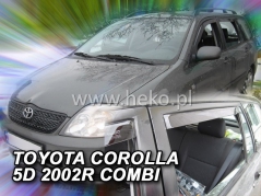 Deflektory na Toyota Corolla E12 combi, 5-dverová (+zadné), r.v.: 2002 - 2007 (29603)