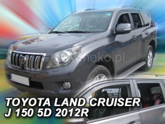 Deflektory na Toyota Land Cruiser J150 , 5-dverová (+zadné), r.v.: 2009 - (29634)