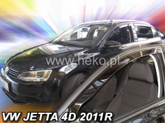 Deflektory na Volkswagen Jetta, 4-dverová, r.v.: 2011 - (31185)