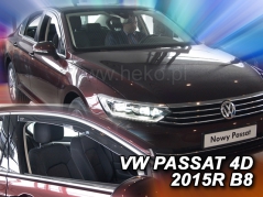 Deflektory na Volkswagen Passat B8, 4-dverová, r.v.: 2014 - (31001)