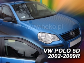 Deflektory na Volkswagen Polo, 5-dverová, r.v.: 2002 - 2009 (31138)