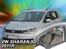 Deflektory na Volkswagen Sharan, 5-dverová, r.v.: 2010 - (31181)