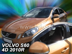 Deflektory na Volvo S60, 4-dverová, r.v.: 2010 - 2018 (31256)