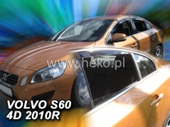 Deflektory na Volvo S60, 4-dverová (+zadné), r.v.: 2010 - 2018 (31257)