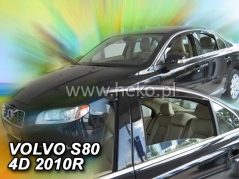 Deflektory na Volvo S80, 4-dverová (+zadné), r.v.: 2006 - 2016 (31254)