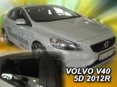 Deflektory na Volvo V40, 5-dverová (+zadné), r.v.: 2012 - (31238)