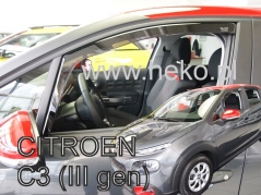 Deflektory na Citroen C3 III, 5-dverová, r.v.: 2017 - (12265)