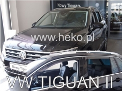 Deflektory na Volkswagen Tiguan, 5-dverová (+zadné), od r. 2016 (31007)