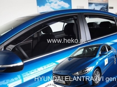 Deflektory na Hyundai Elantra VI, 4-dverová (+zadné), r.v.: 2016-2020 (17287)