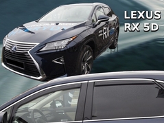 Deflektory na Lexus RX IV, 5-dverová (+zadné), r.v.: 2016 - (30025)