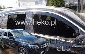 Deflektory na Mercedes Class GLC X253, 5-dverová (+zadné), r.v.: 2016 - (23299)