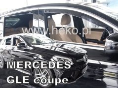 Deflektory na Mercedes Class GLE C292 Coupe (+zadné), r.v.: 2015-2019 (23603)